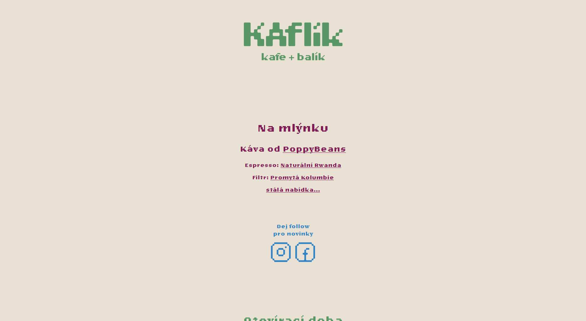 Kaflik website preview